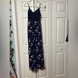 Floral Navy Jumpsuit